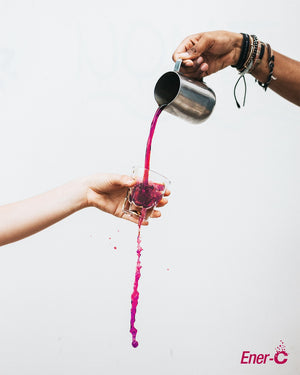 Ener c drink being poured