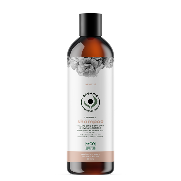 Organic Formulations Sensitive Shampoo 500ml – Gentle Care for Sensitive Scalp