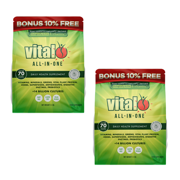 30% Off Vital All In One Daily Health Supplement Bundle of 2 x 1.1kg Doy Bag