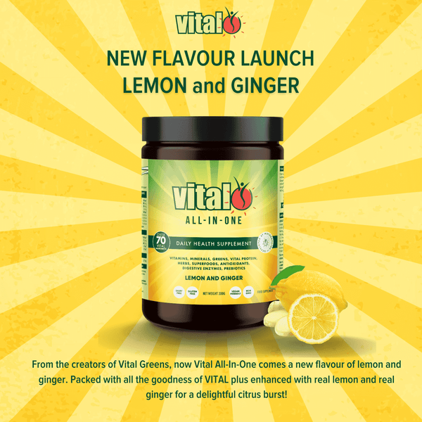 Vital All-In-One Daily Health Supplement - Lemon and Ginger Flavor