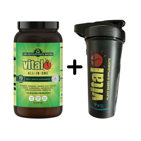 Vital All In One Daily Health Supplement Bundle with Vital Shaker