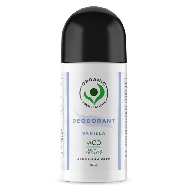 Organic Formulations Vanilla Deodorant 70ml
