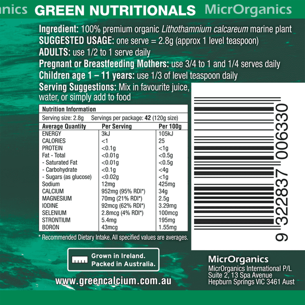 Green Nutritionals Green Calcium Lifestyle 4