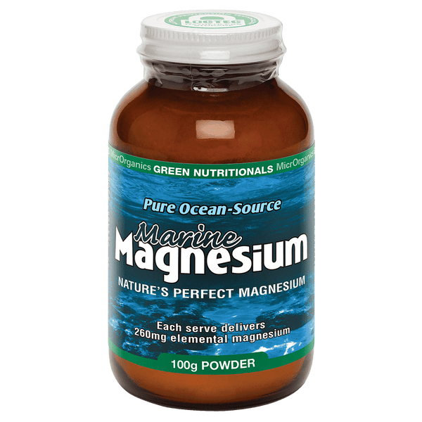 Marine Magnesium 60 Caps Nutrition Panel 