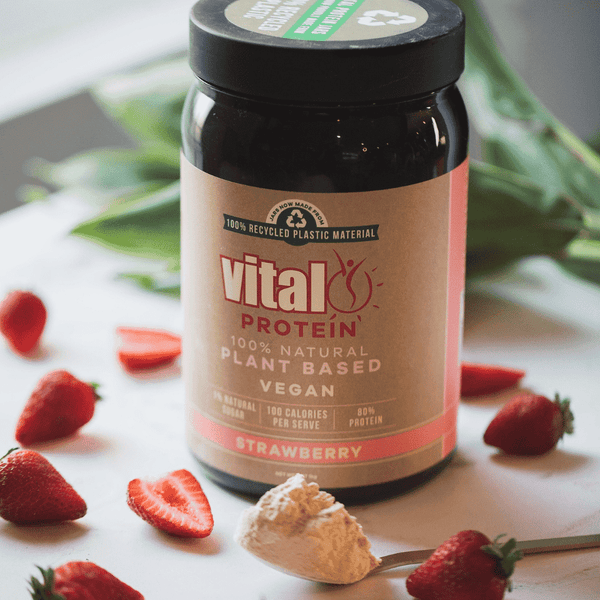 plant protein strawberry flavor